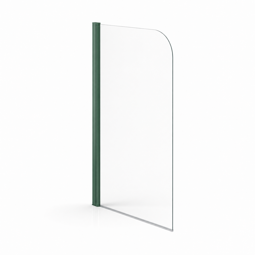 Luxur 6mm Glass Curved Pivot Bath Screen - 1400mm x 800mm