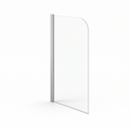 Luxur 6mm Glass Curved Pivot Bath Screen - 1400mm x 800mm