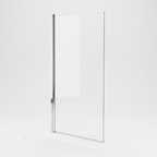 Velora 6mm Glass Square Edge Pivot Bath Screen - 1400mm x 800mm
