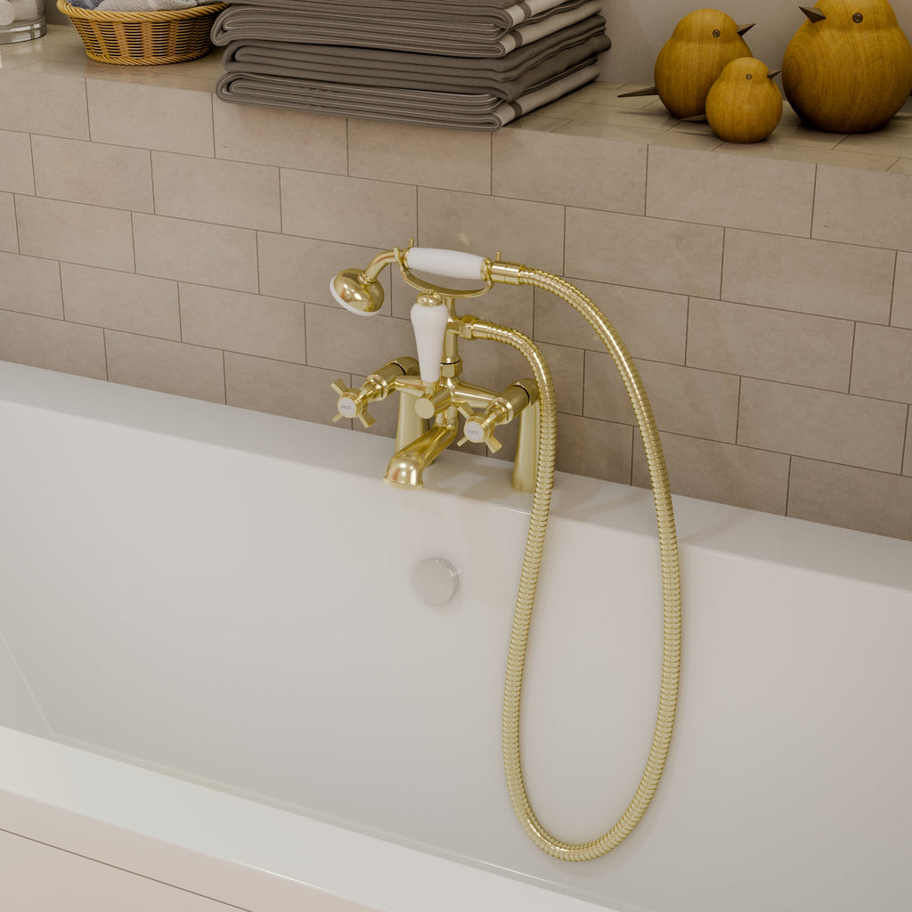 Ripple Traditional Bath Shower Mixer Tap