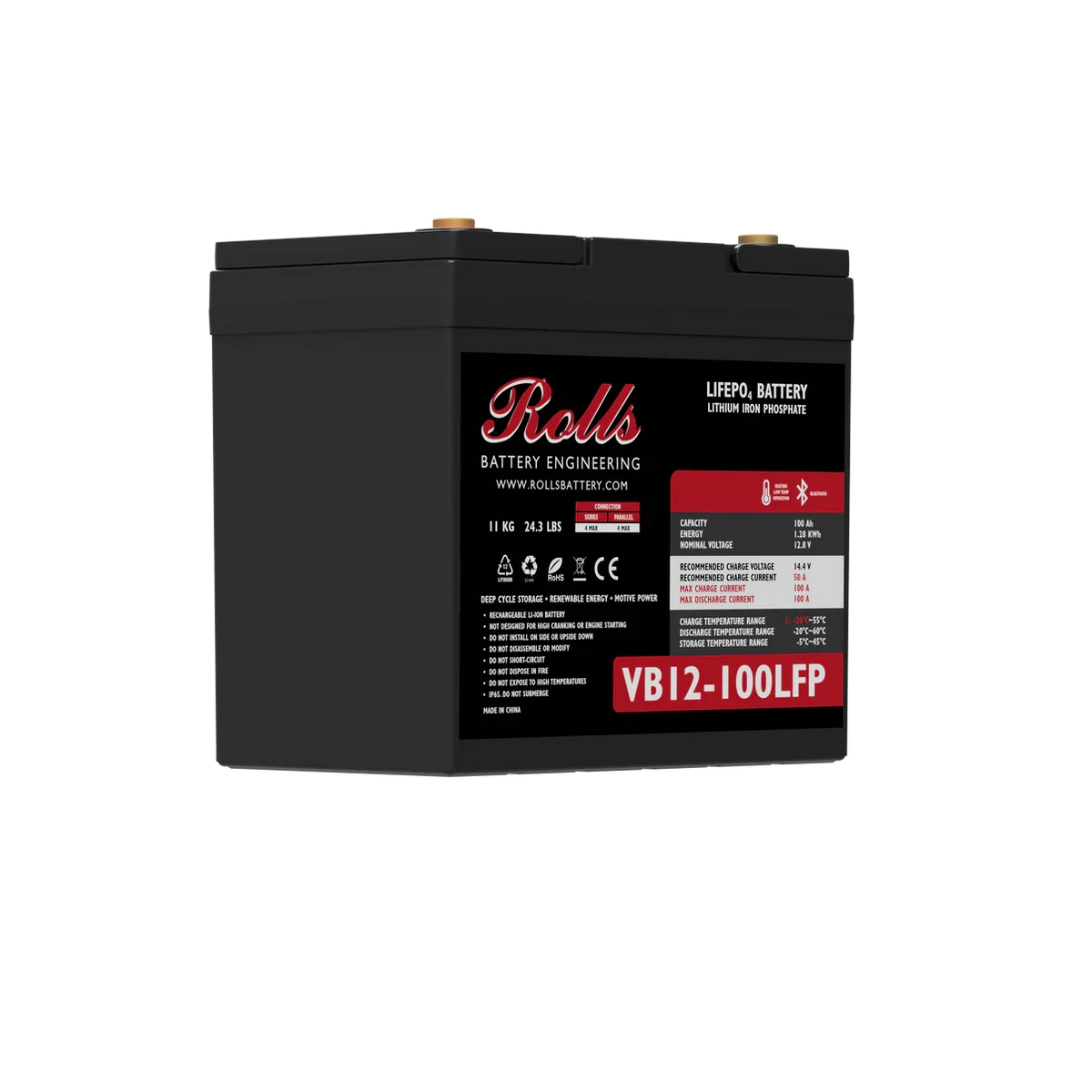Rolls VB12-100LFP 12V 100Ah LiFePO4 Battery
