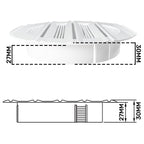 Louvre Vent Round Bella 125mm White