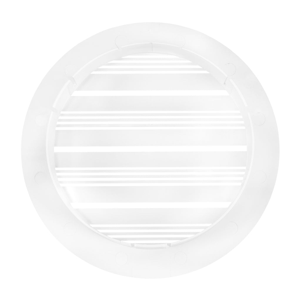 Louvre Vent Round Bella 125mm White