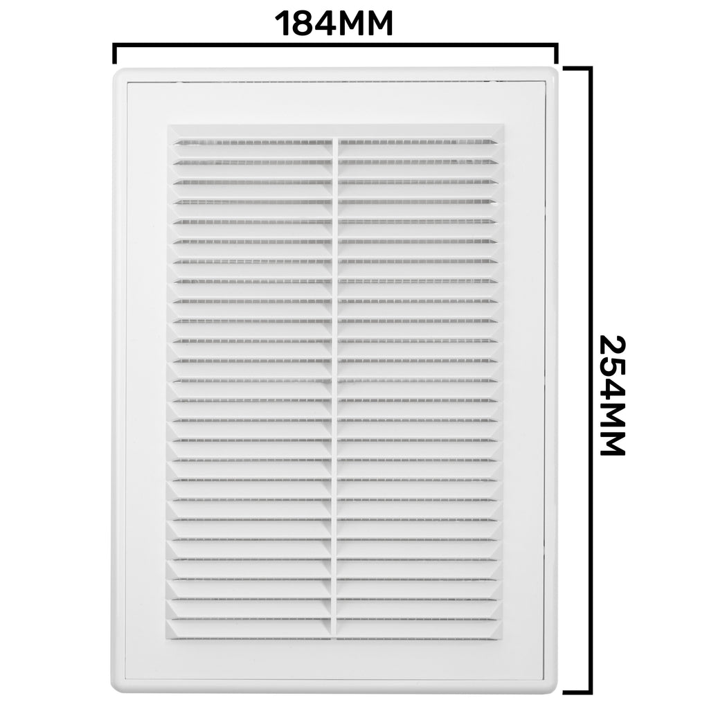 Louvre Vent D/180X250RW Classic 180mm X 250mm with Fly Screen