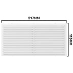 Louvre Vent  D/220X120W Classic 220mm X 120mm with Fly Screen