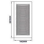 Louvre Vent White DL/90X240RW LUX With Fly Mesh