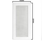 Louvre Vent White DL/90X240RW LUX With Fly Mesh
