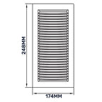 Louvre Vent White DL/140X210 RW LUX With Fly Mesh