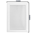 Louvre Vent White DL/140X210 RW LUX With Fly Mesh