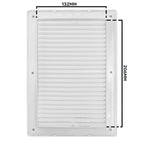 Louvre Vent White DL/140X210 RW LUX With Fly Mesh