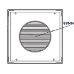 Louvre Vent White DL/100 RW LUX With Fly Mesh
