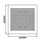 Louvre Vent White DL/150 RW LUX With Fly Mesh