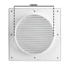 Louvre Vent White DL/150 RW LUX With Fly Mesh