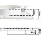 Louvre Vent White DL/125 RW LUX With Fly Mesh