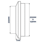 Louvre Vent Duo Smart 140/210 140mm X 210mm With Fly Mesh