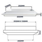 Louvre Vent Duo Smart 140/210 140mm X 210mm With Fly Mesh