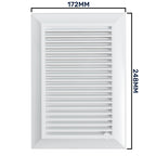 Louvre Vent Duo Smart 140/210 140mm X 210mm With Fly Mesh