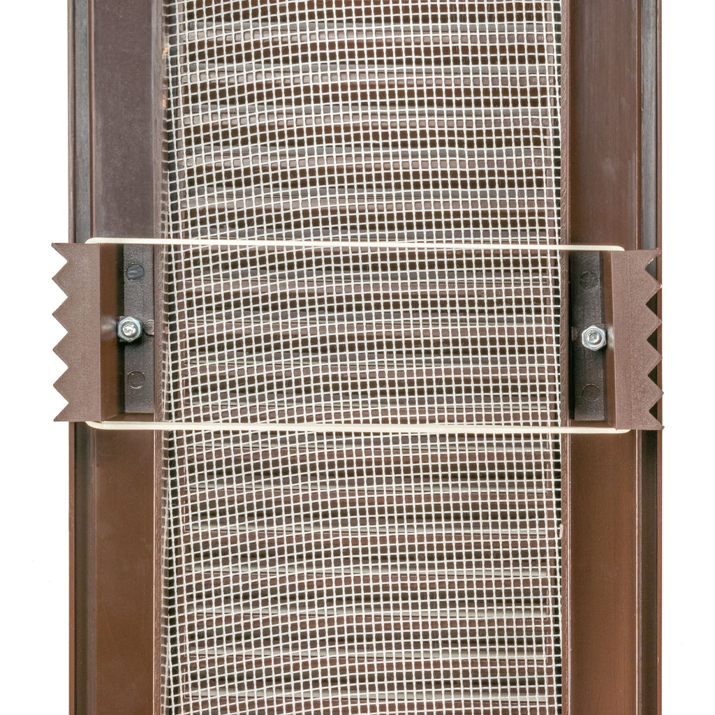 Louvre Vent Duo Smart 90/240 Brown 90mm x 240mm With Fly Mesh