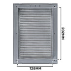 Louvre Vent Graphite Duo Smart 140/210 140mm X 210mm With Fly Mesh