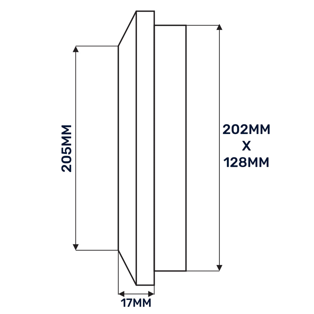 Louvre Vent Graphite Duo Smart 140/210 140mm X 210mm With Fly Mesh