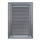 Louvre Vent Graphite Duo Smart 140/210 140mm X 210mm With Fly Mesh