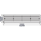 Door Louvre Vent KD 90mm—445mm
