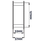 Door Louvre Vent KD 90mm—445mm