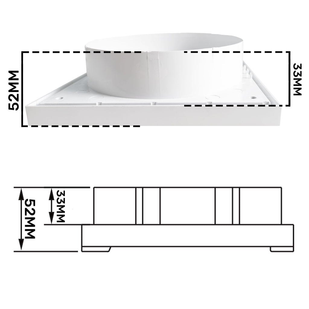 Louvre Vent KR150