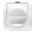 External White Louvre Vent  KRD/100 fi100mm
