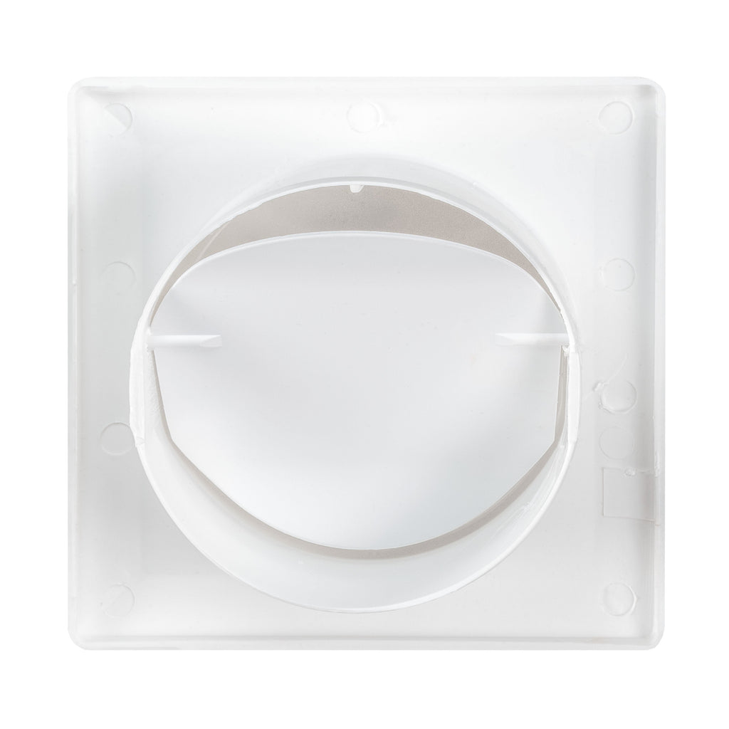 Through Wall Ventilation Kit RICO Timer Switch Fan with White External Vent