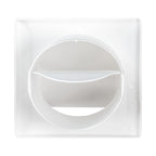 External White Louvre Vent  KRD/100 fi100mm