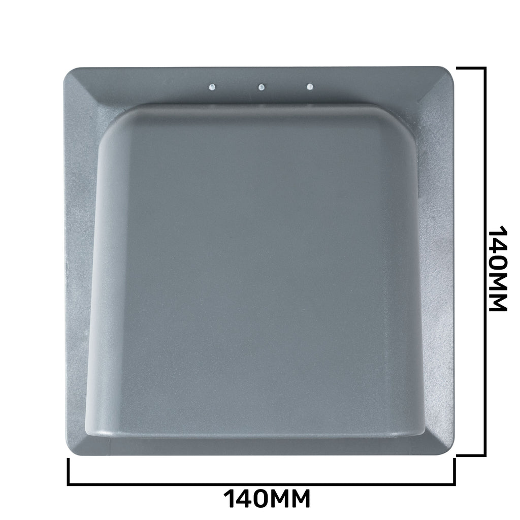External Graphite Louvre Vent KRD/100G fi100mm