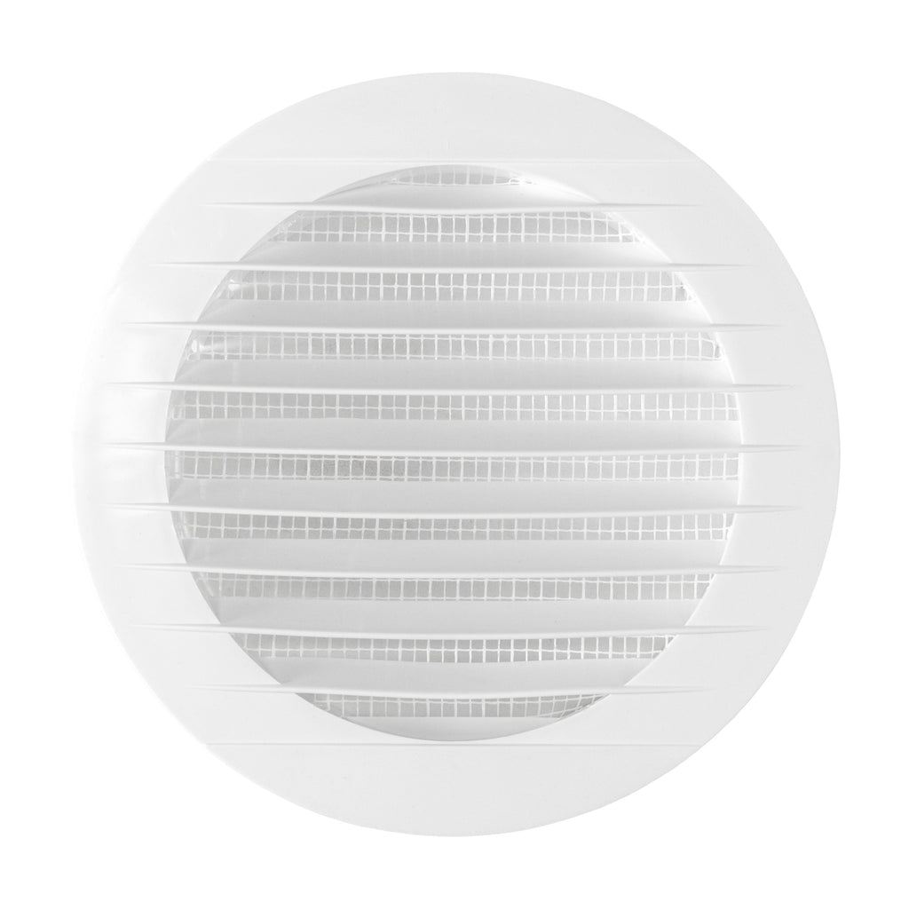 Through Wall Ventilation Kit Round Louvre Vent VC-KRO0184 with Graphite External Vent