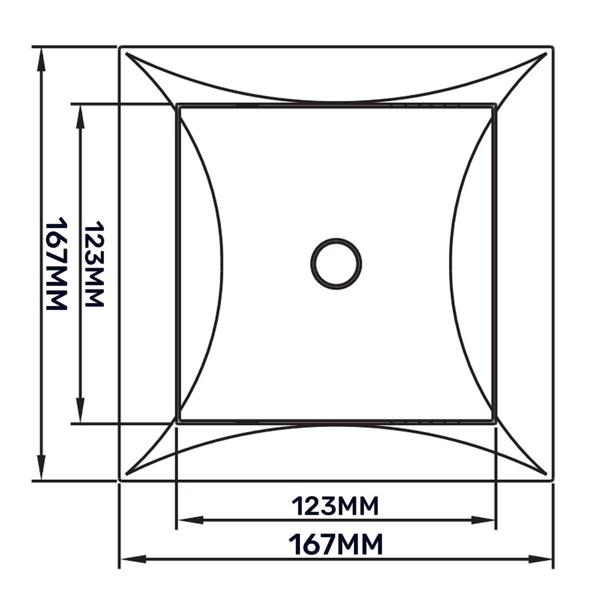 Access Panel Door PP, White 150mm x 150mm