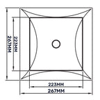 Access Panel Door PP, White 250mm x 250mm