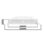 Access Panel Door Metal With Lock, White 200mm x 200mm