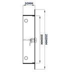 Access Panel Door Metal With Lock, White 200mm x 200mm