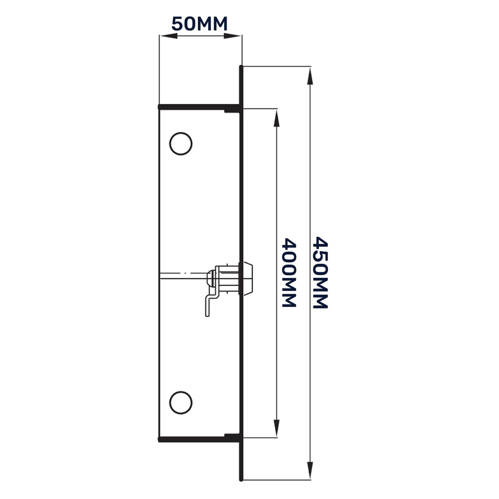 Access Panel Door Metal With Lock, White 400mm x 400mm
