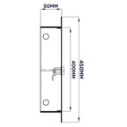 Access Panel Door Metal With Lock, White 400mm x 400mm