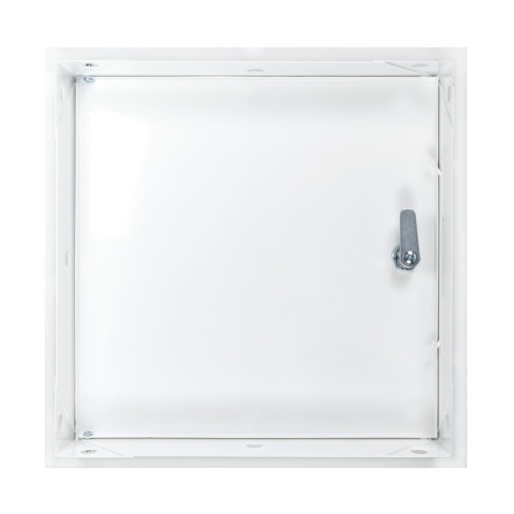Access Panel Door Metal With Lock, White 300mm x 300mm