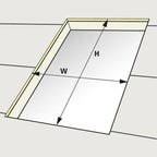 VELUX Aluminum Flashing Kit with Underlayment for Deck Mount Skylights