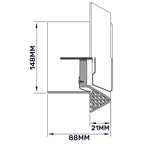 White ABS Extract Ceiling Valve 150mm