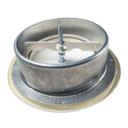 White Metal Extract Ceiling Valve 125mm - Anemostat SV
