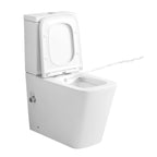 Purity Close Coupled Toilet with Soft Close Urea Luxury Seat, Cistern & Built-in Bidet - White
