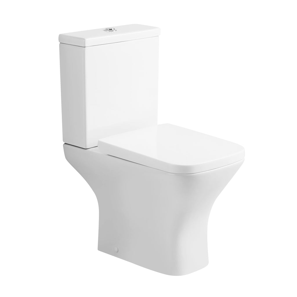 Venice Close Coupled Toilet with Cistern & Soft Close Seat - White