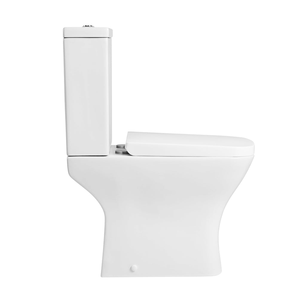 Venice Close Coupled Toilet with Cistern & Soft Close Seat - White