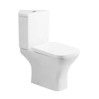 Venice Corner Close Coupled Toilet with Cistern & Soft Close Seat - White