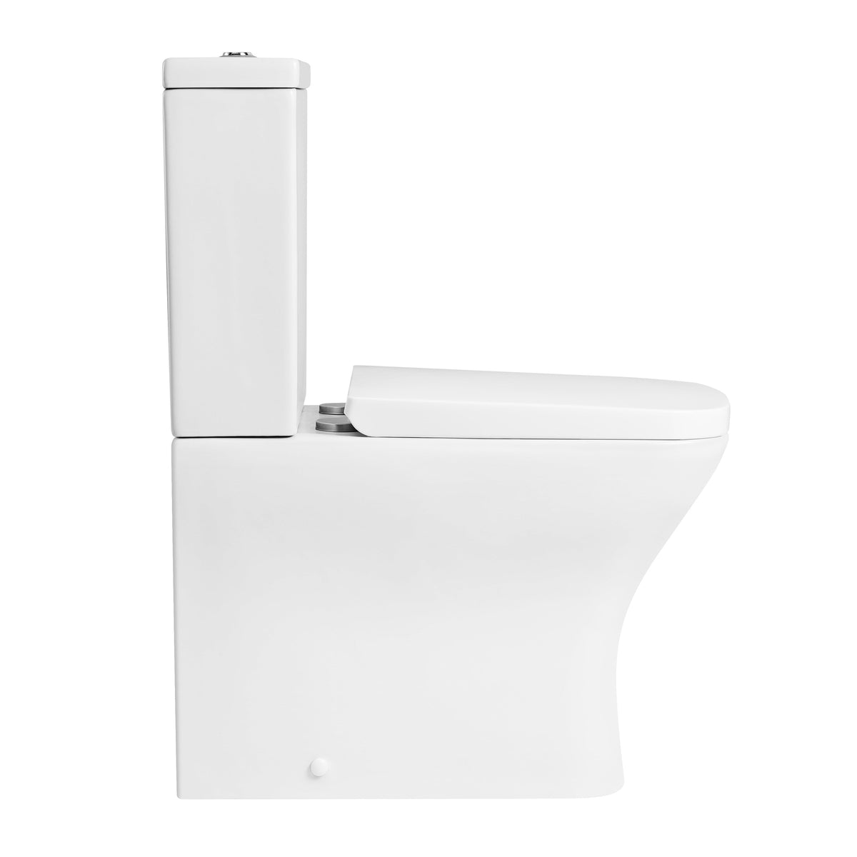 Venice Fully Shrouded Close Coupled Toilet with Cistern & Soft Close Seat - White