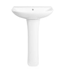 Venice Basin with Full Pedestal - 1 TH - White