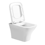 Venice Rimless Wall Hung Toilet with Soft Close Seat - White
